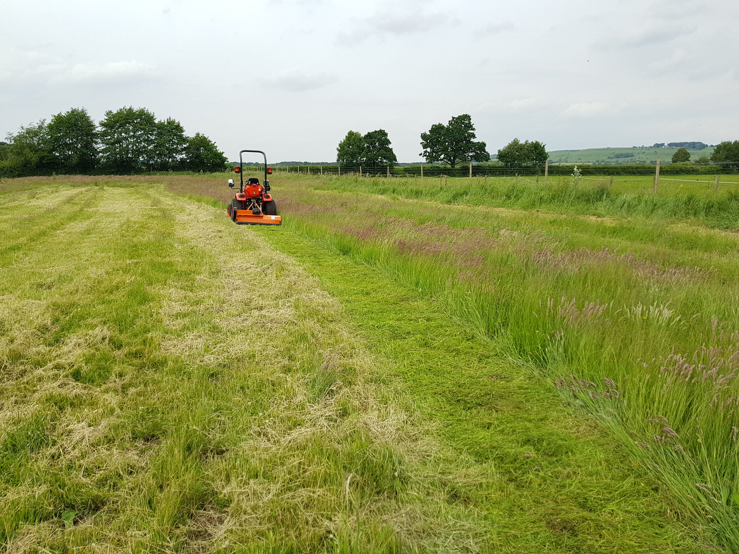 FarmMaster flail mower in a field