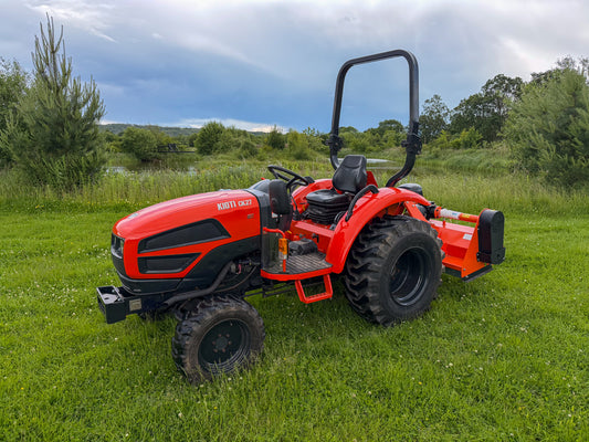 Used KIOTI CK27 Compact Tractor with New Flail Mower NO VAT