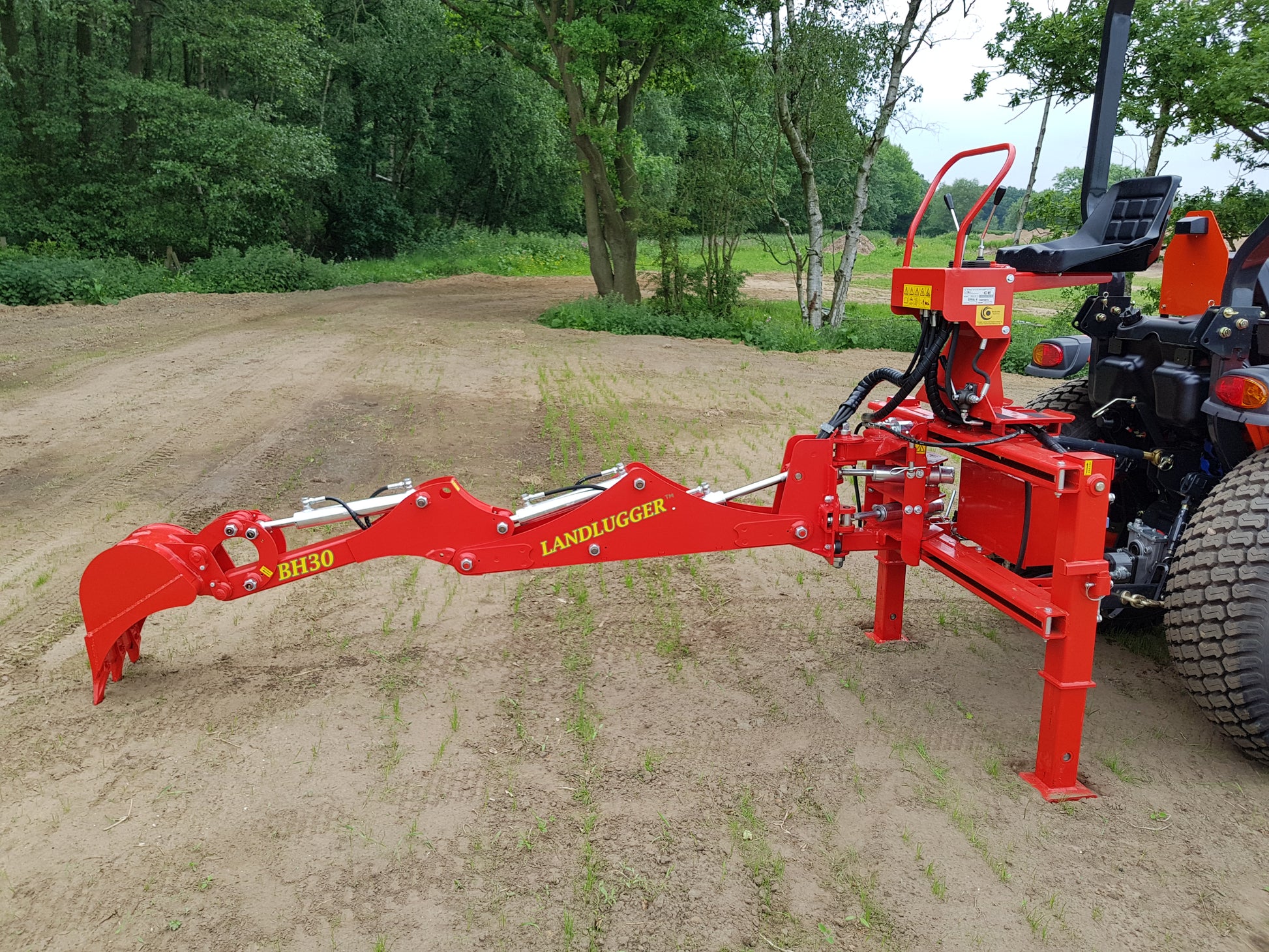 FarmMaster LandLugger tractor backhoe