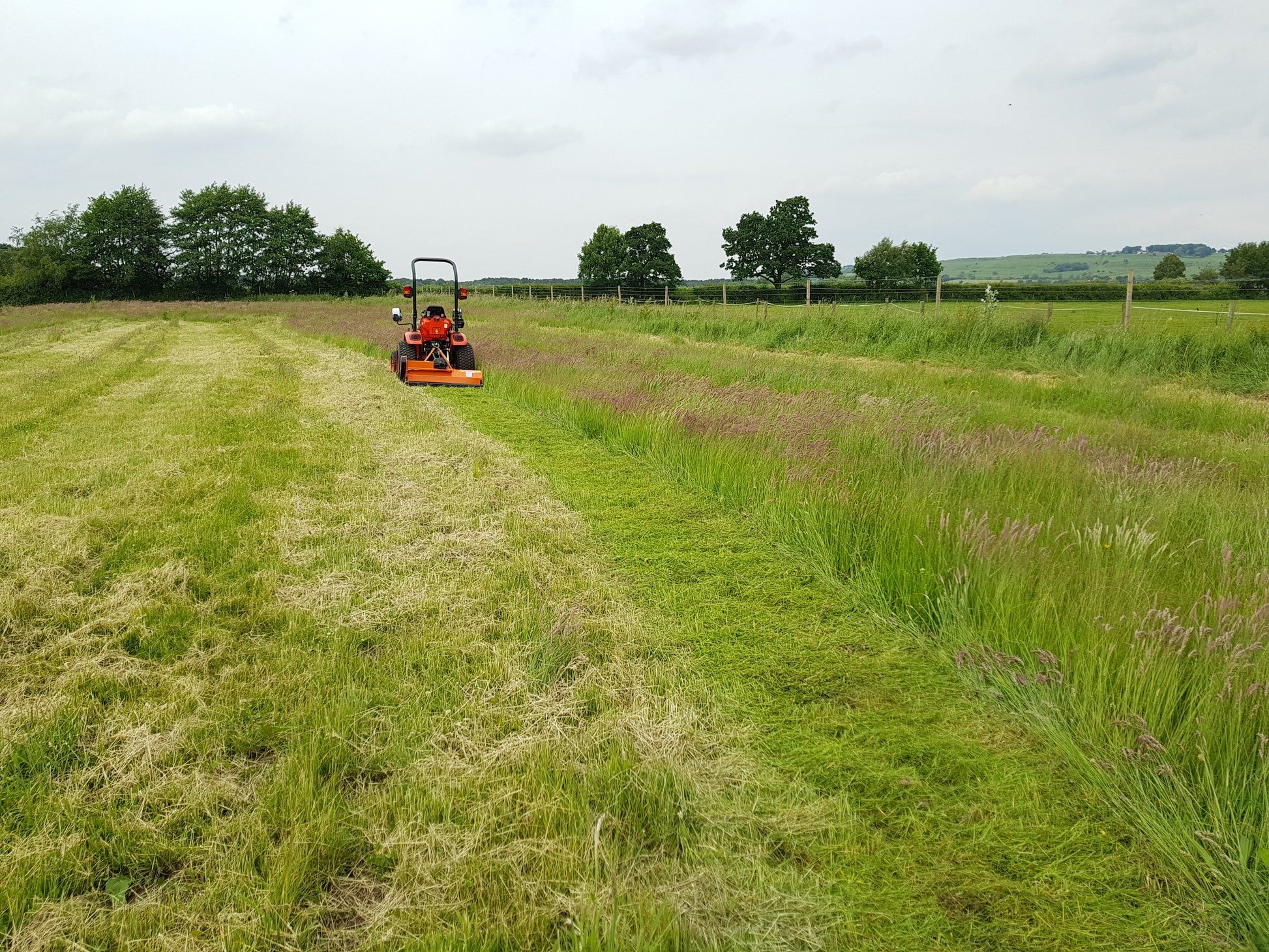 FarmMaster flail mower in a field