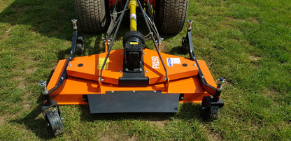 FarmMaster finishing mower attachment on a grassy field