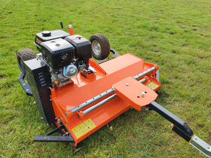 FarmMaster ATV flail mower on a grassy field