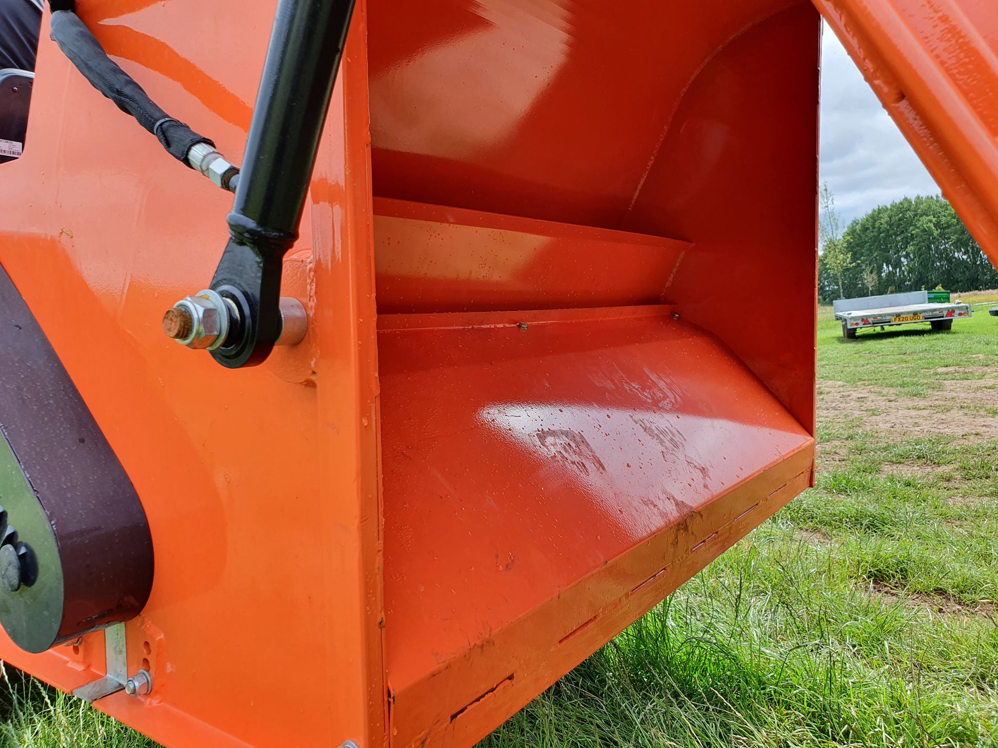 Close-up of a FarmMaster flail collector