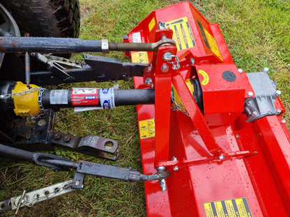 FarmMaster Pro flail mower implement on a grassy field