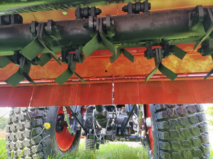 Close-up of a FarmMaster Pro Side-Shift flail mower 