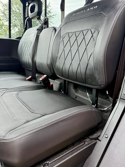Black leather seats in CFMOTO U10 Pro