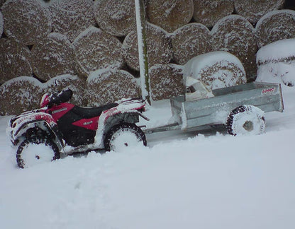Logic ATV Trailer in the snow