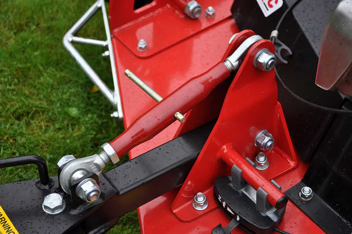 Close-up of a Logic ATV topper mower