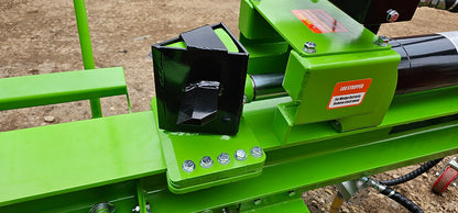 Close-up of a FarmMaster Goliath petrol log splitter