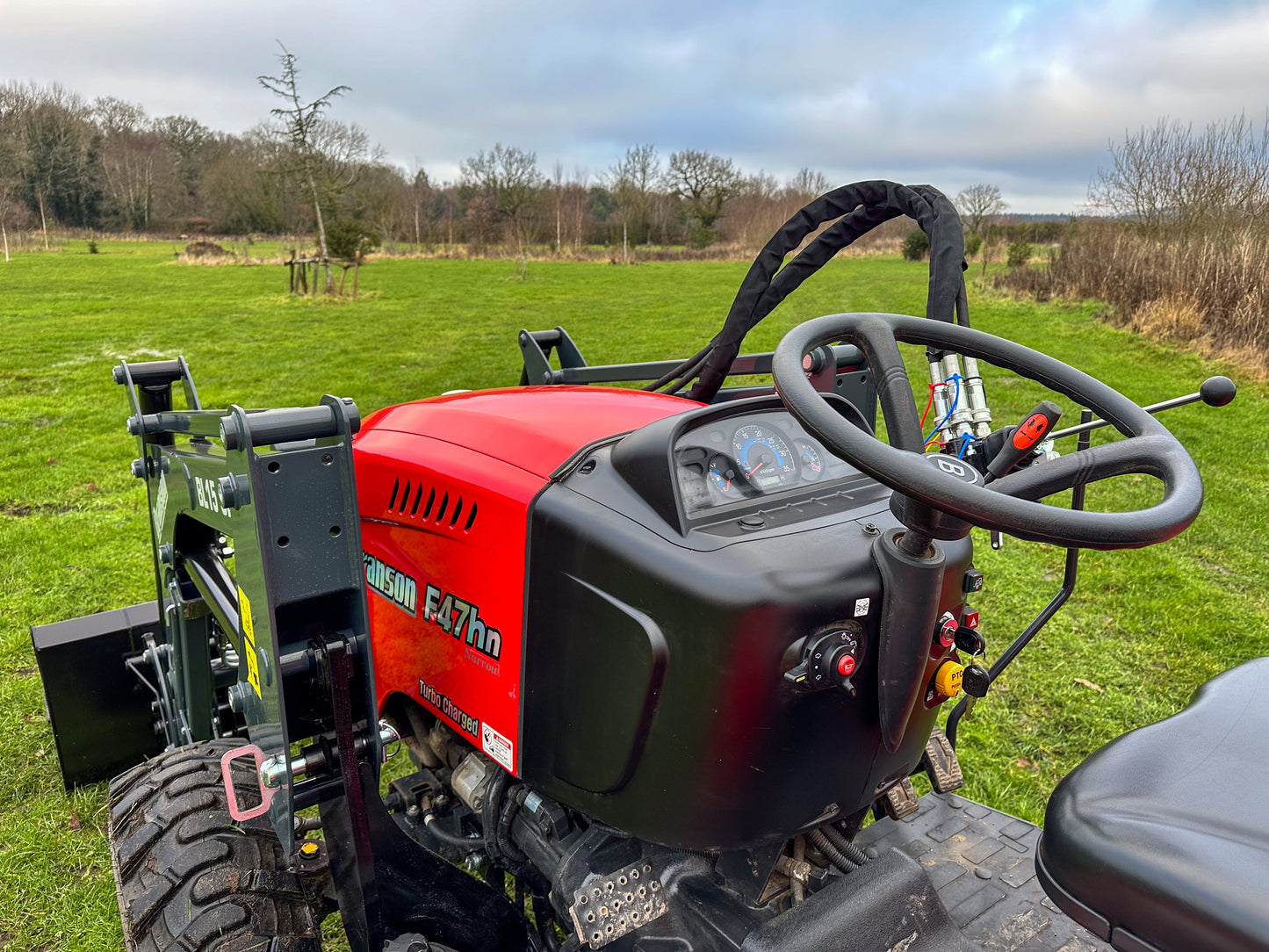 Used Branson F47hn Compact Tractor with Loader and Backhoe