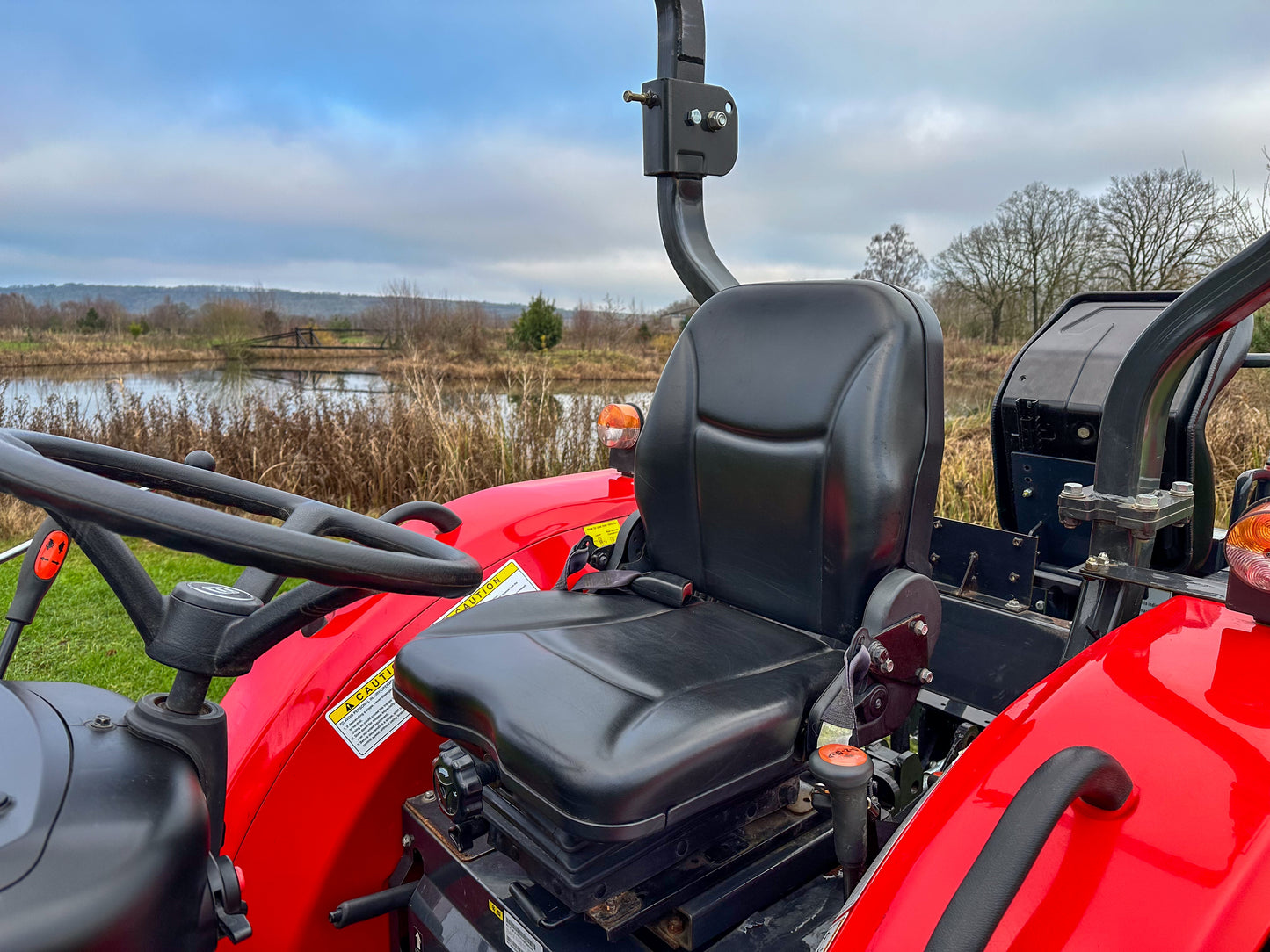 Used Branson F47hn Compact Tractor with Loader and Backhoe