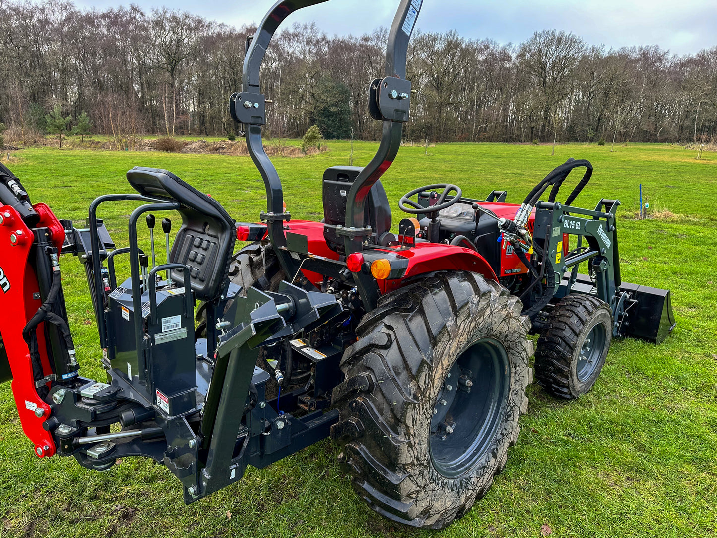 Used Branson F47hn Compact Tractor with Loader and Backhoe