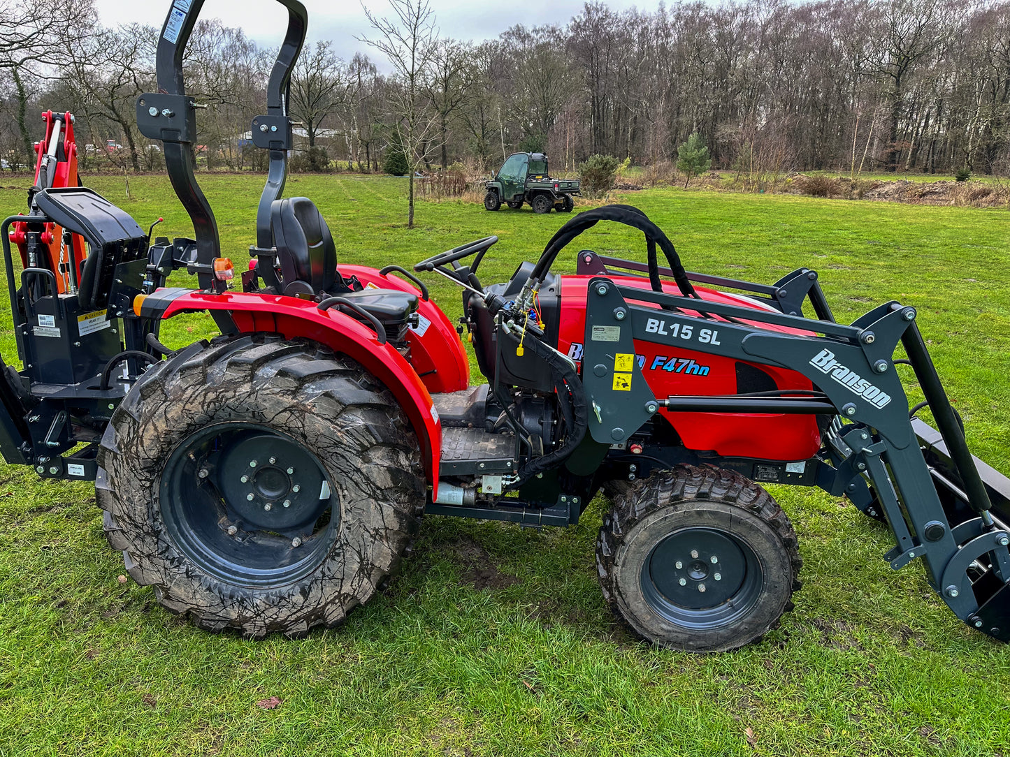 Used Branson F47hn Compact Tractor with Loader and Backhoe