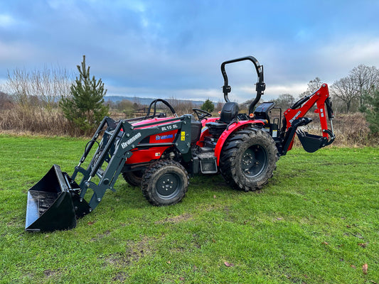 Used Branson F47hn Compact Tractor with Loader and Backhoe