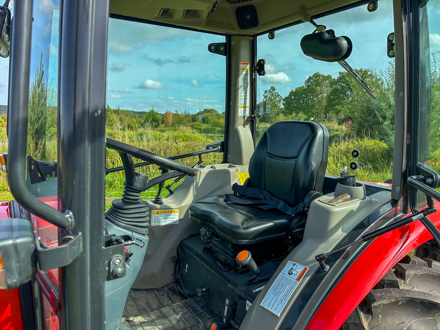 Used Branson F50Chn Compact Tractor with Cab and Loader