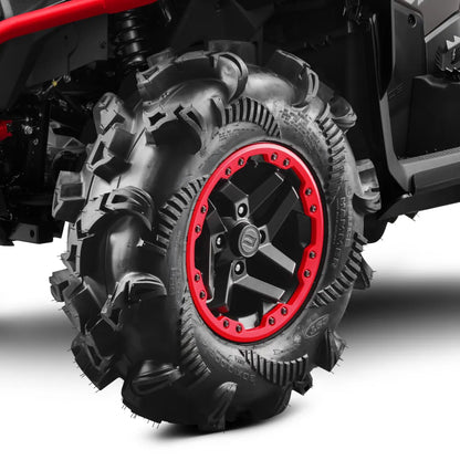 Close-up of CFMOTO 1000 MV ATV wheel