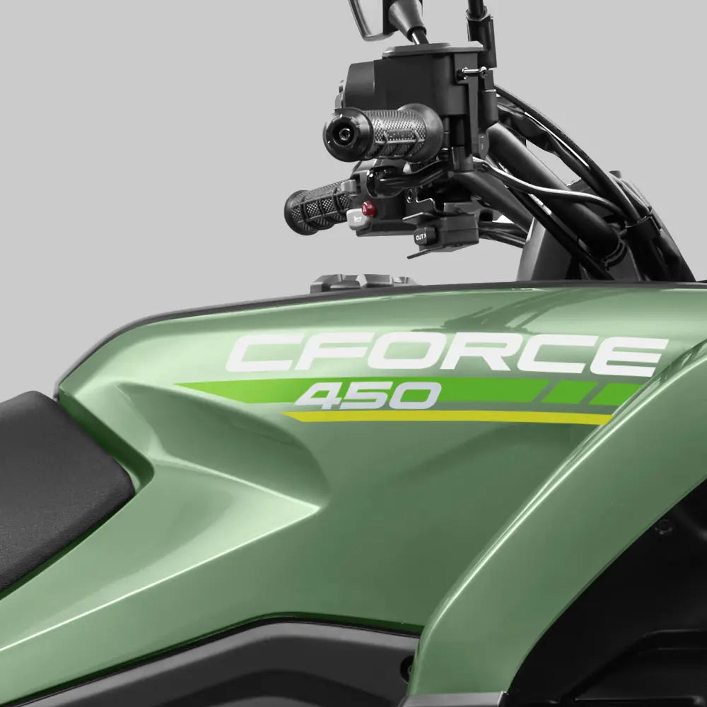 Green CFMOTO CFORCE 450 Close Up