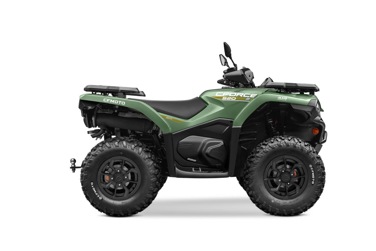 CFMOTO CFORCE 520 in Hunter Green, side view