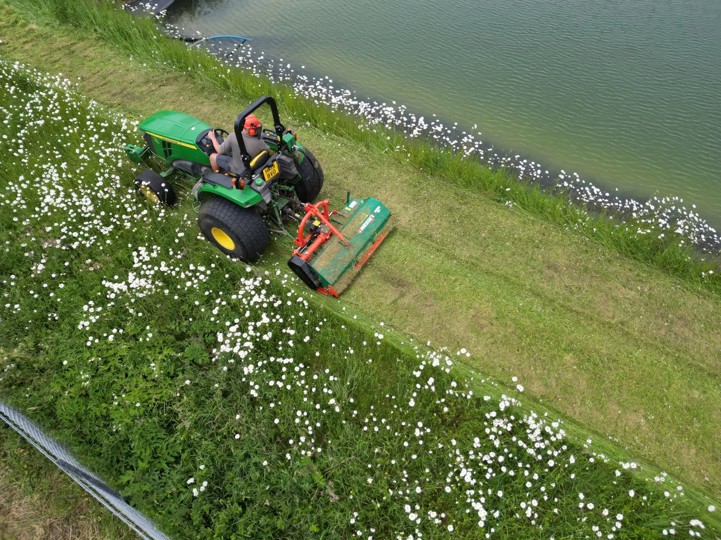 Person operating a Wessex Flail Mower