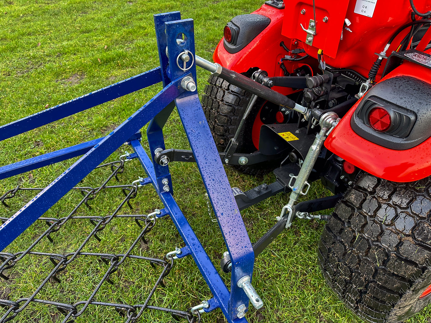 FarmMaster Framed Chain Harrow on grass