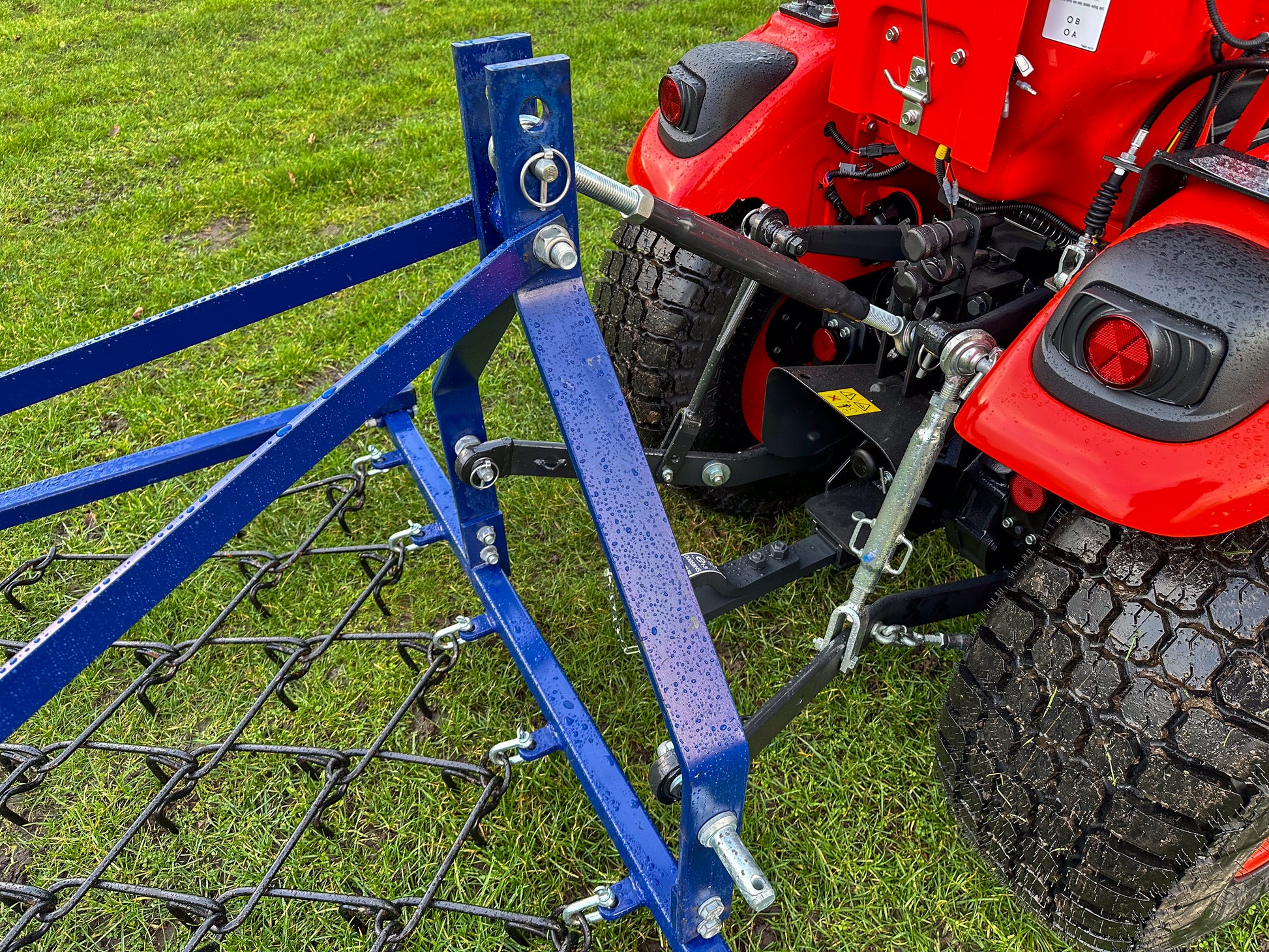 FarmMaster Framed Chain Harrow on grass