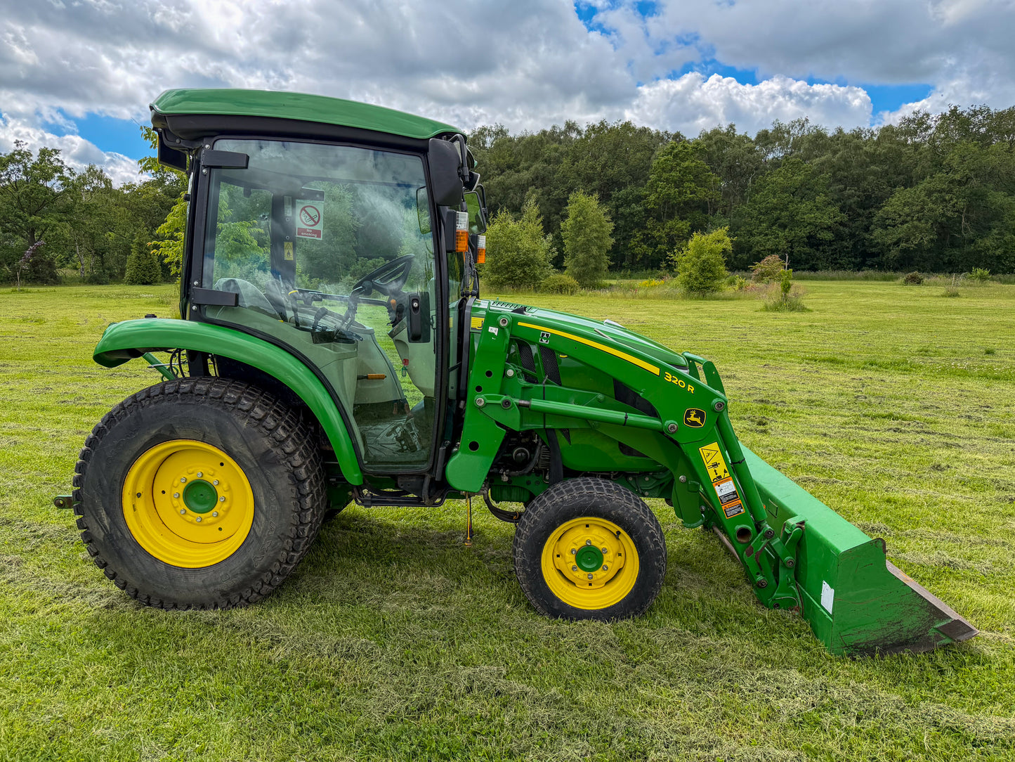 Used John Deere 3045R Compact Tractor with Cab and Loader