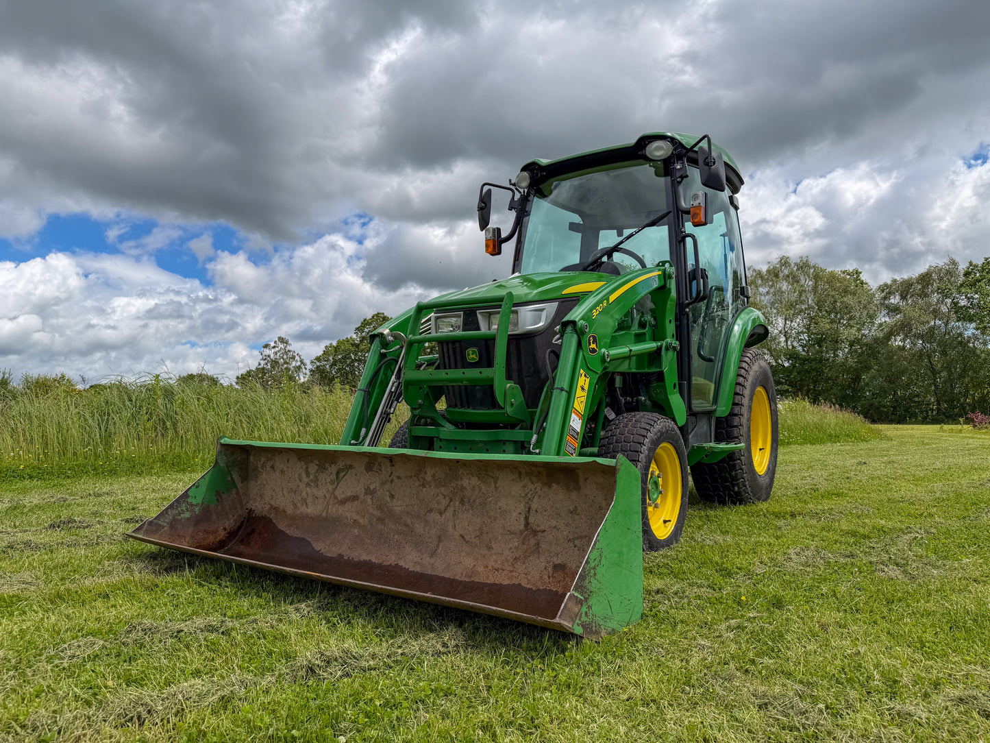 Used John Deere 3045R Compact Tractor with Cab and Loader