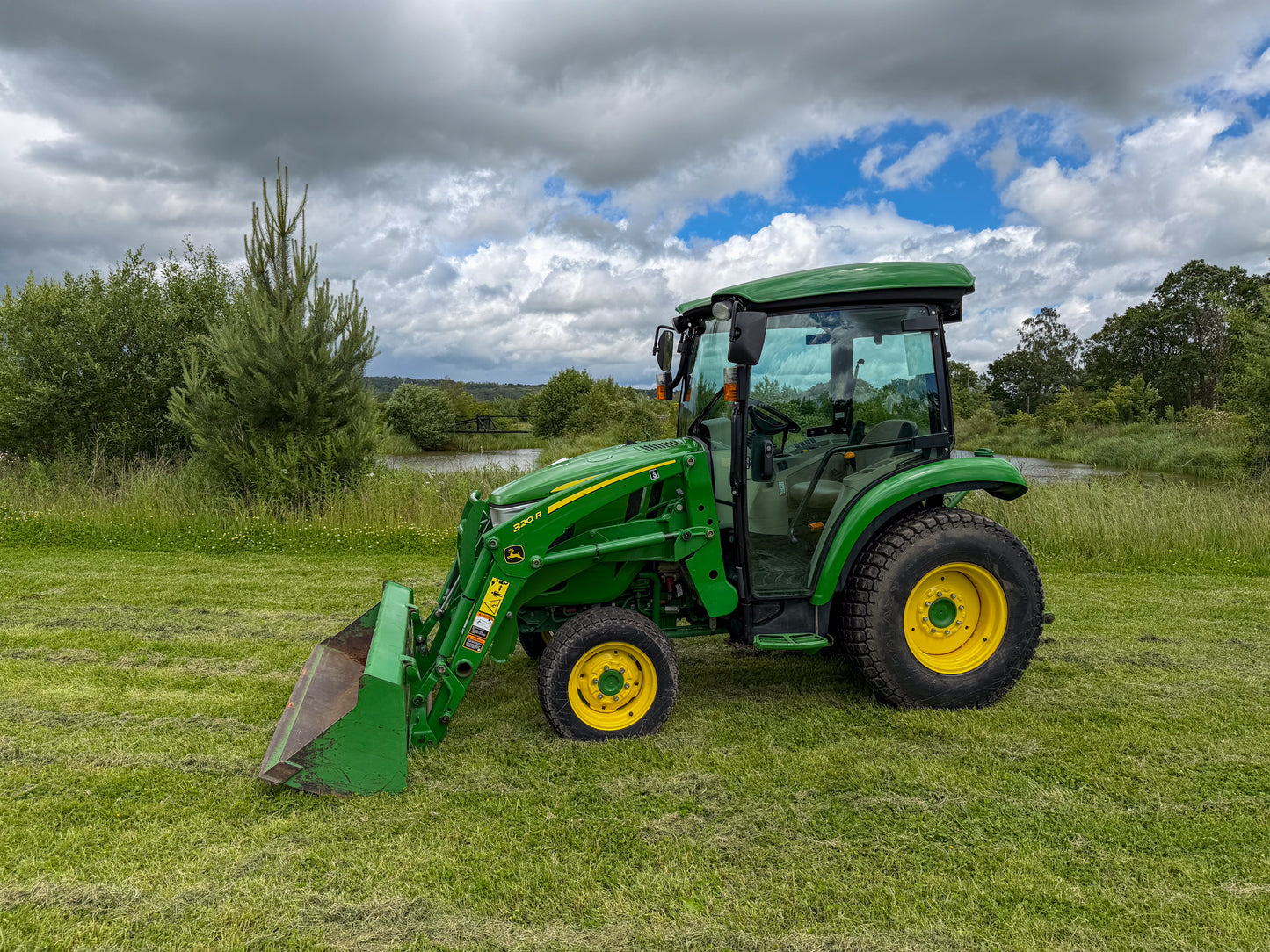 Used John Deere 3045R Compact Tractor with Cab and Loader