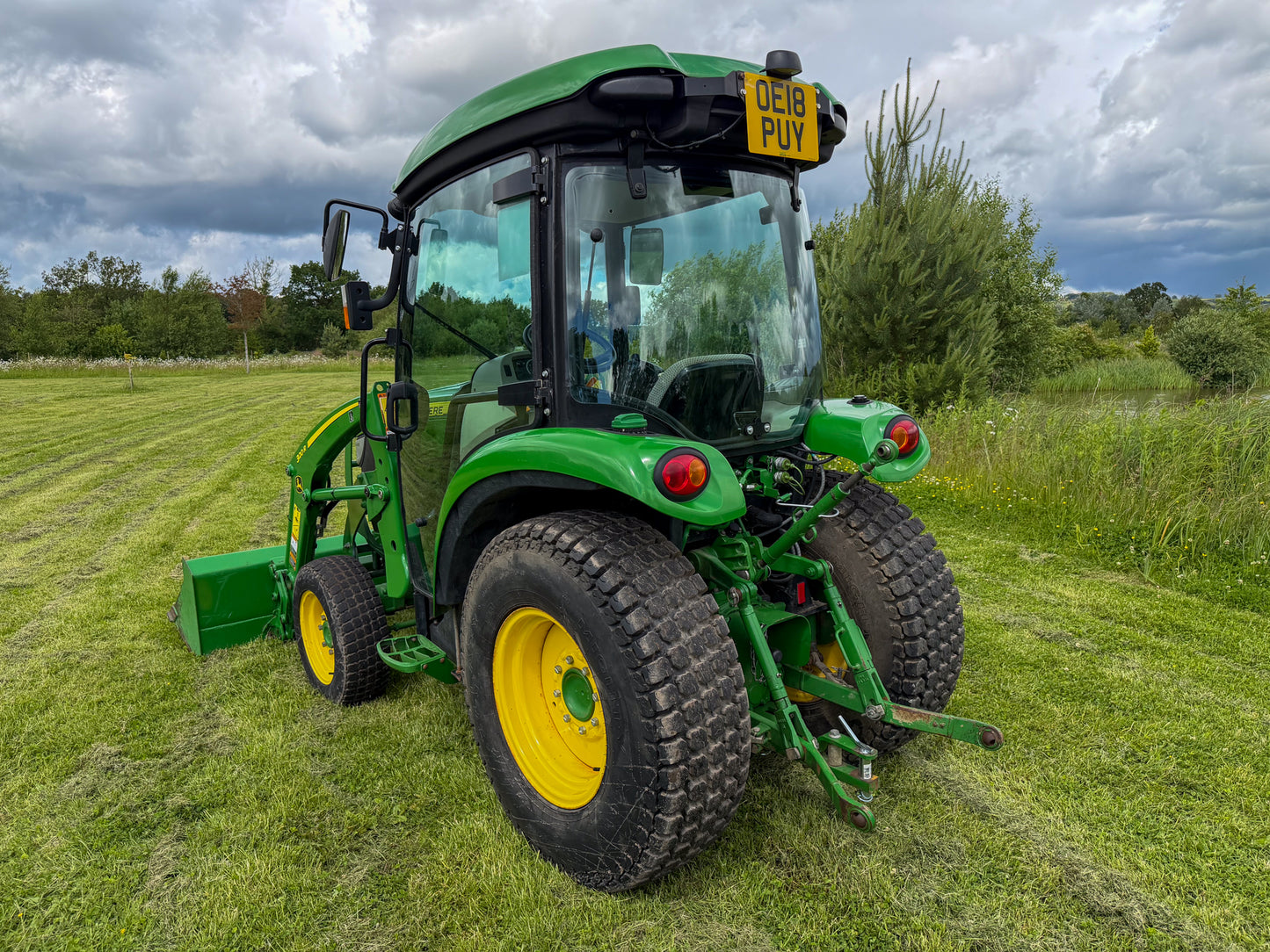 Used John Deere 3045R Compact Tractor with Cab and Loader