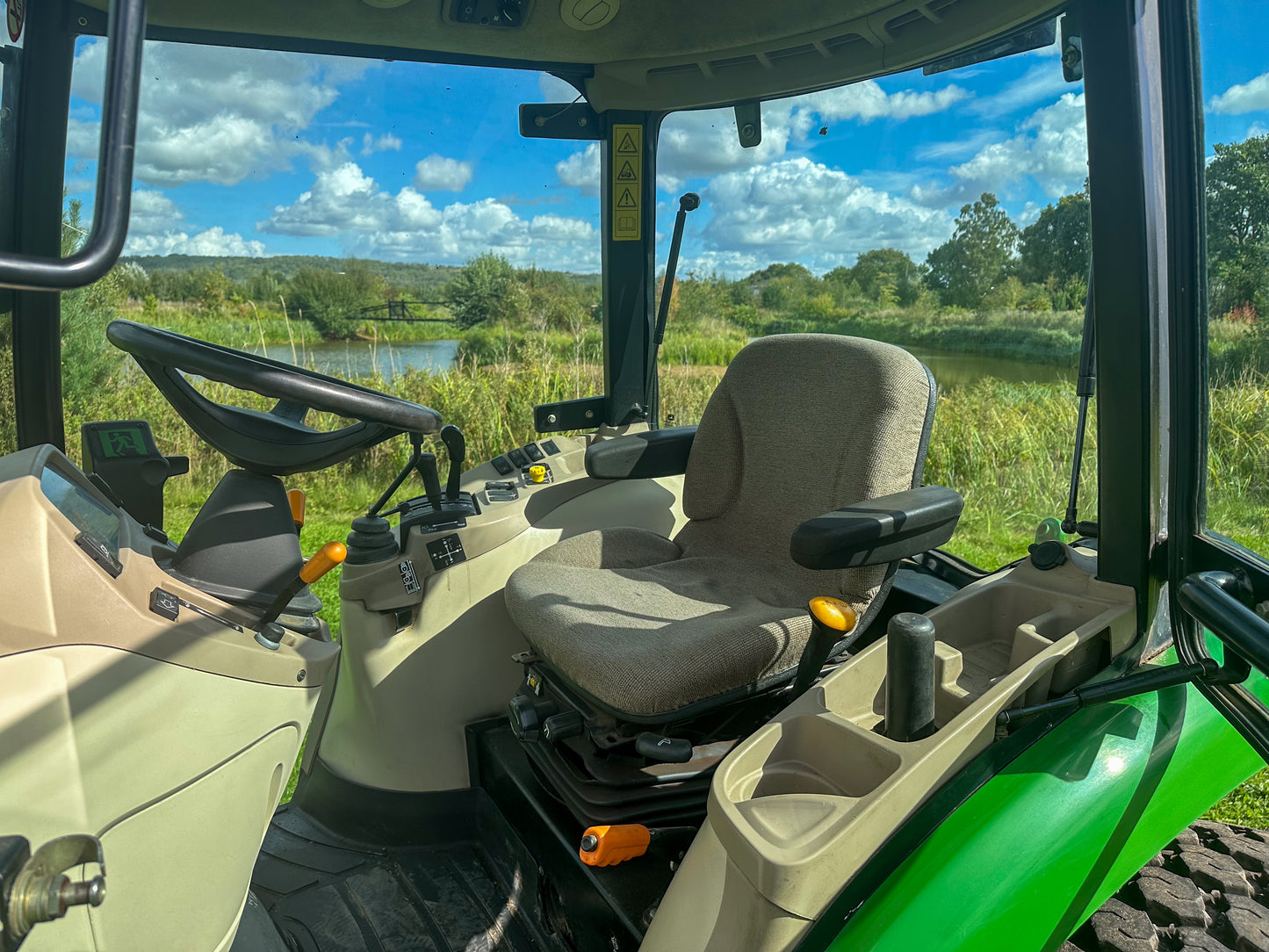 Used John Deere 4520 Compact Tractor with Cab