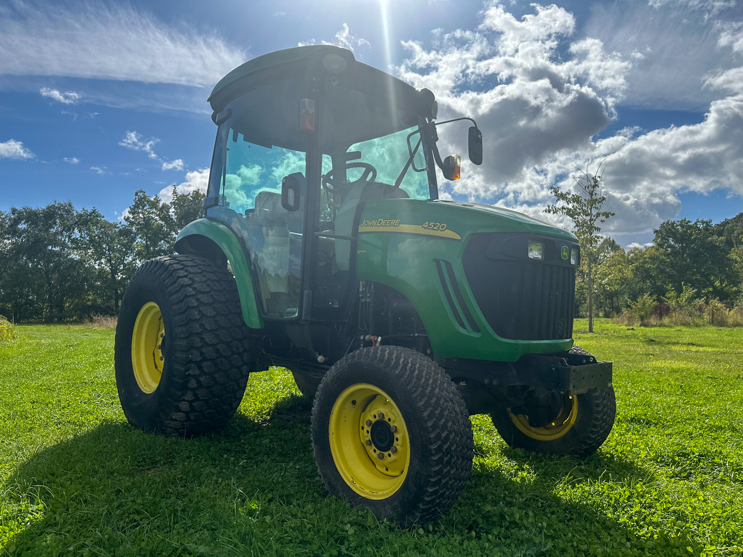 Used John Deere 4520 Compact Tractor with Cab