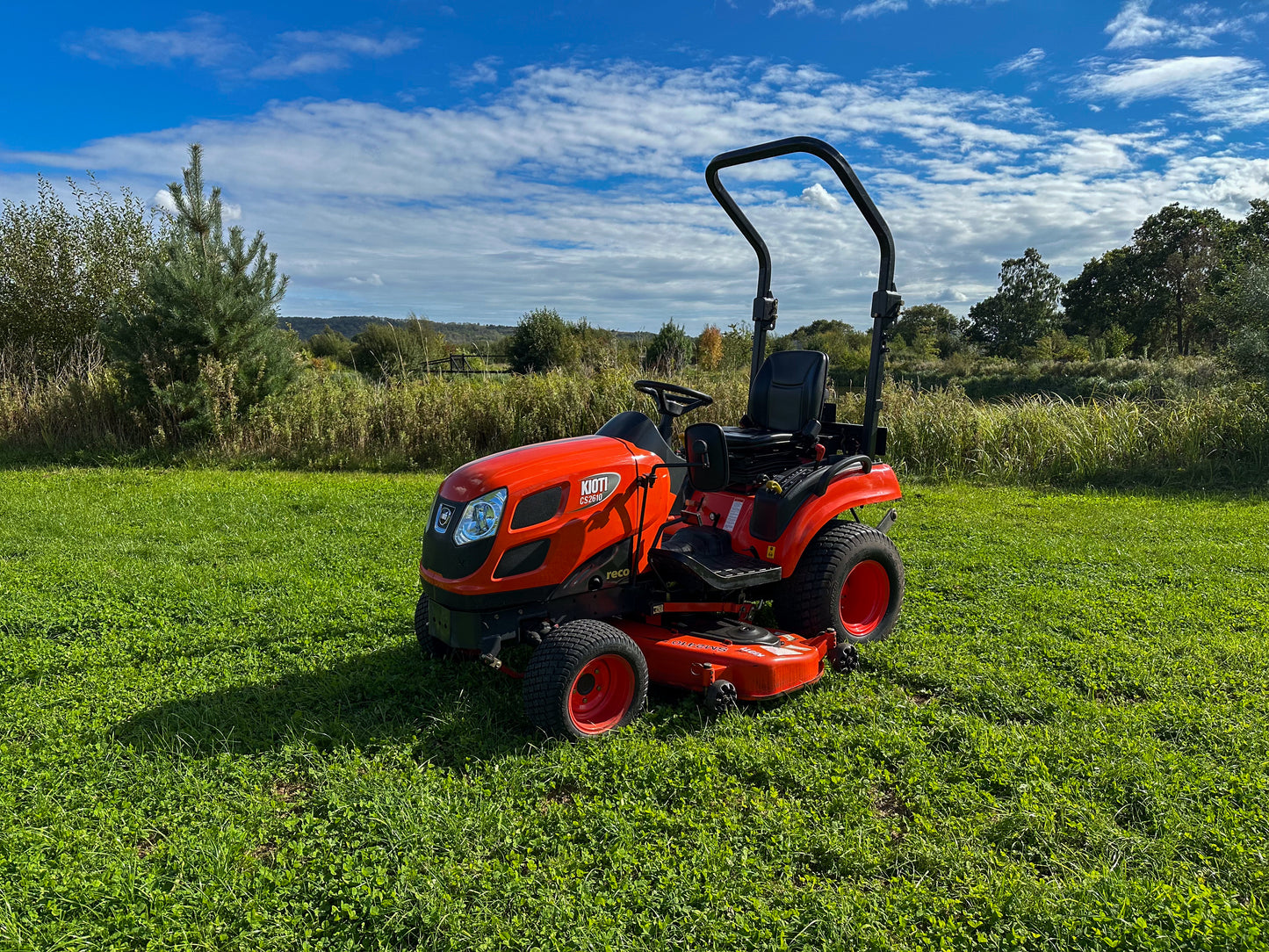 Used Kioti CS2610 Compact Tractor with Mid-Deck Mower