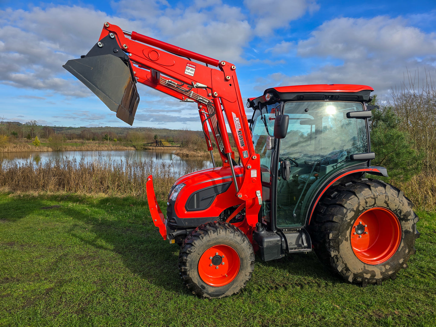 Used Kioti DK6020 Compact Tractor with Cab and Loader