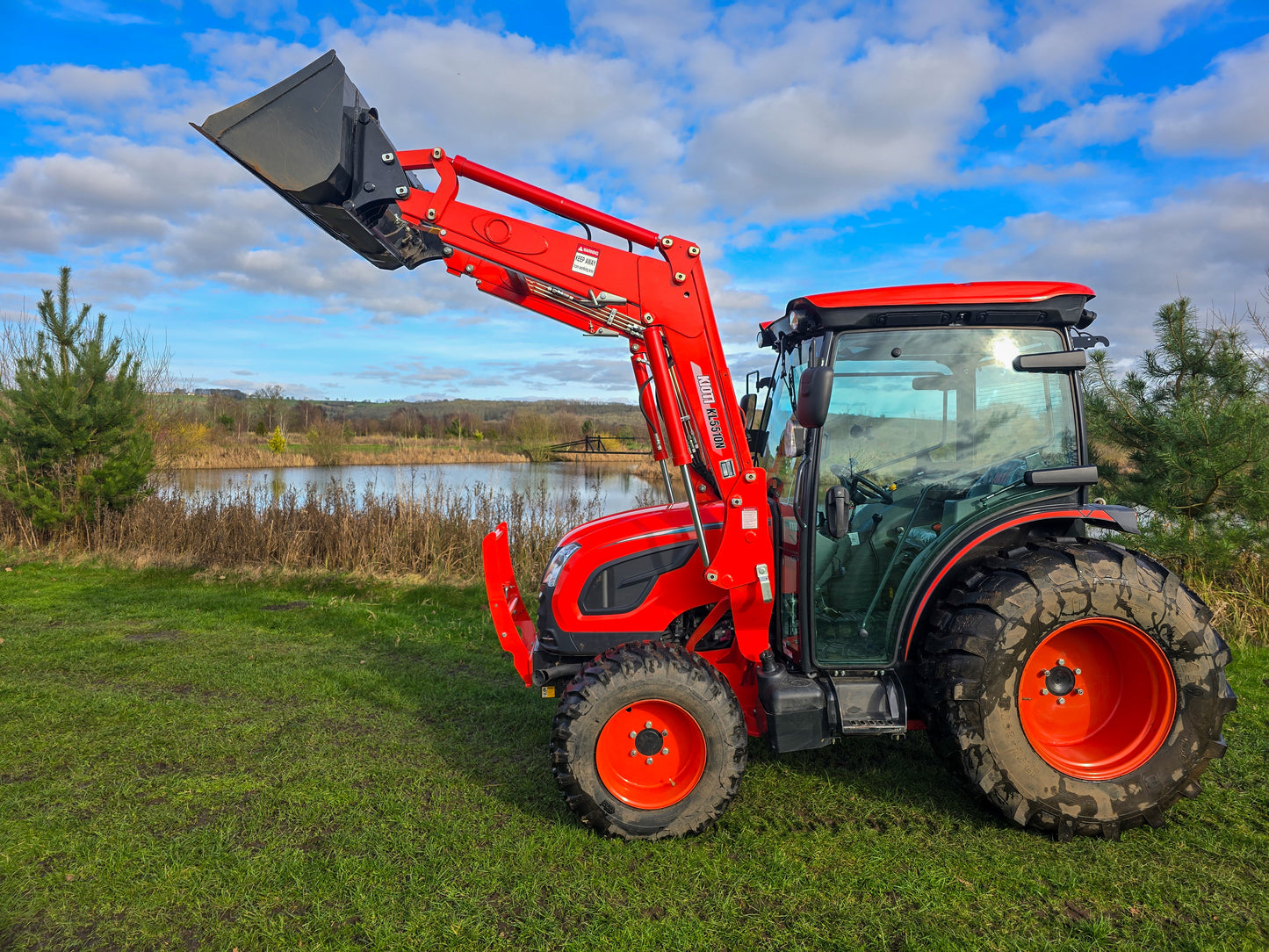 Used Kioti DK6020 Compact Tractor with Cab and Loader