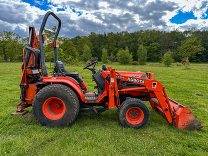 Used Kubota B2100 Compact Tractor with Front Loader and Backhoe