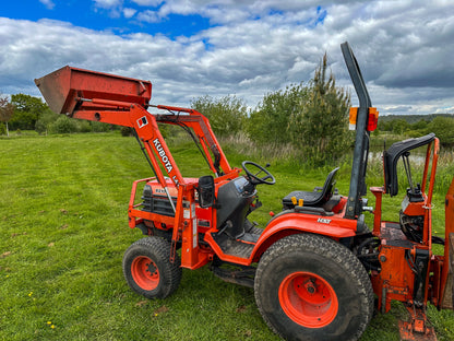 Used Kubota B2100 Compact Tractor with Front Loader and Backhoe
