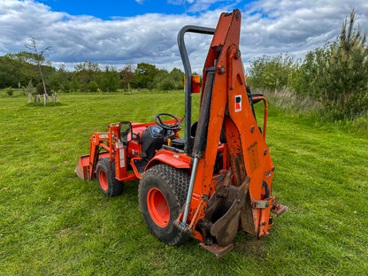 Used Kubota B2100 Compact Tractor with Front Loader and Backhoe