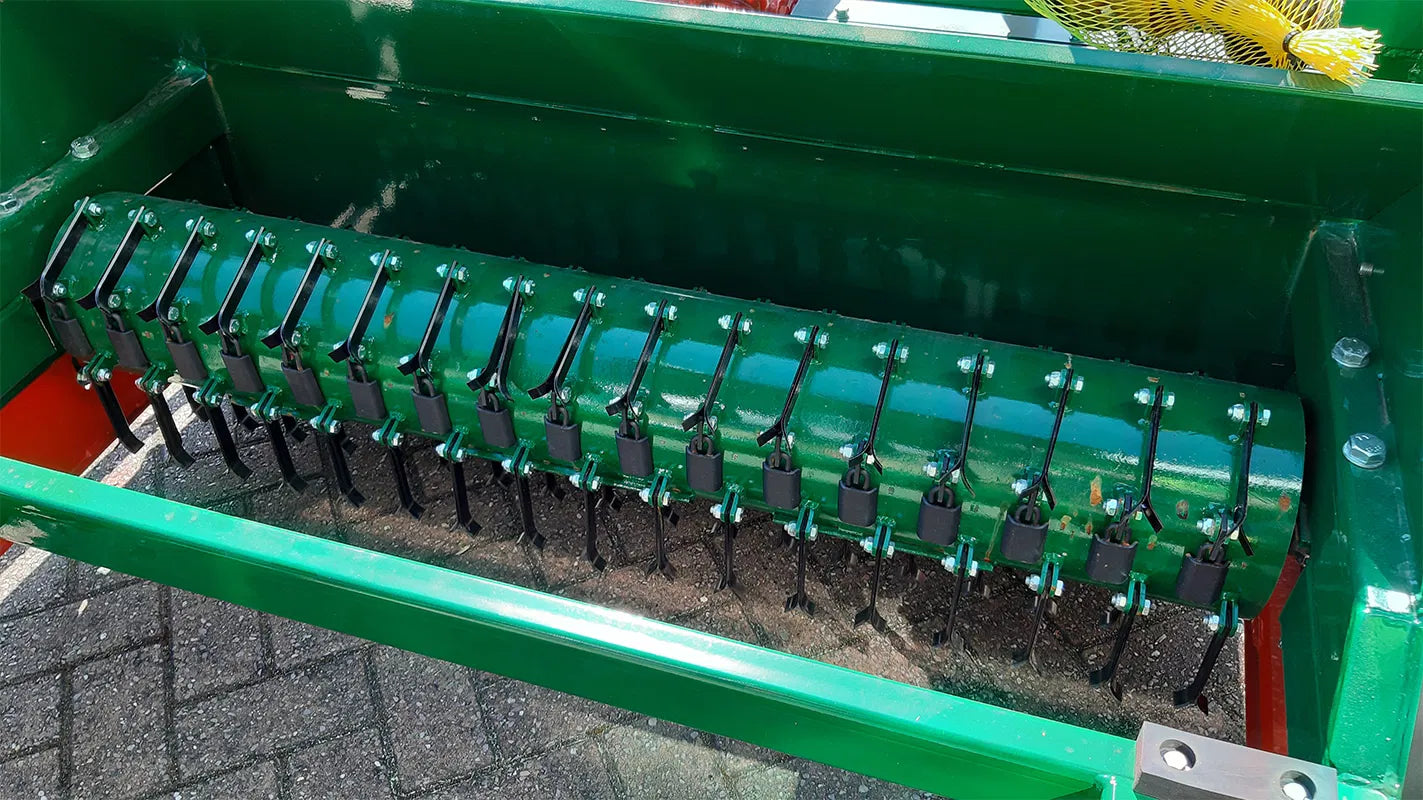 Wessex flail collector on a textured surface