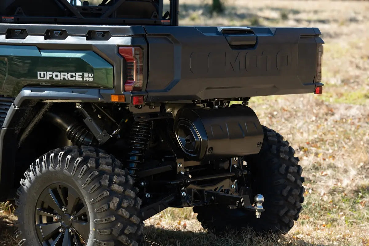 Close-up of a CFMOTO U10 Pro UTV