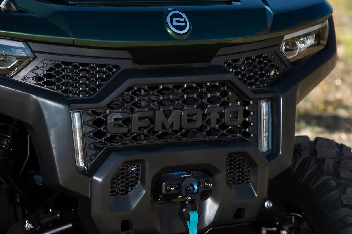Close-up of a CFMOTO U10 Pro UTV