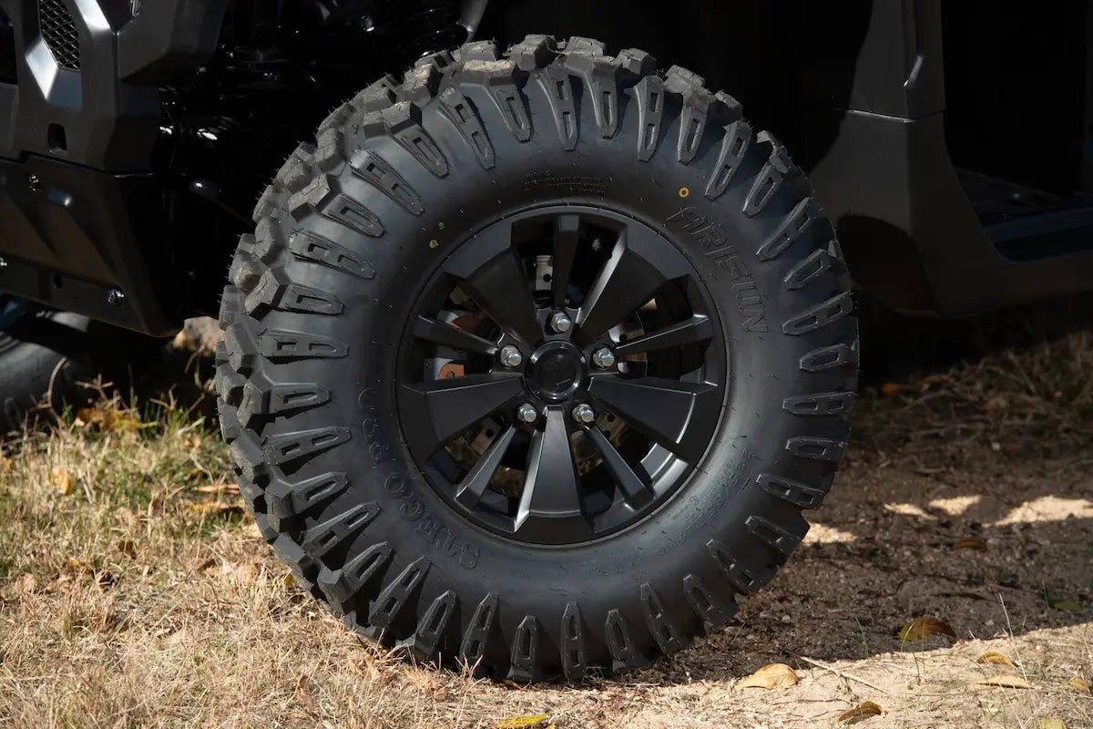 Close-up of a CFMOTO UFORCE U10 Pro Agri