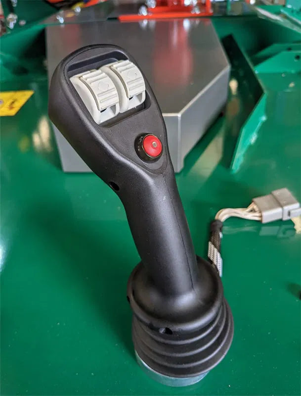 Control joystick on a Wessex hedge cutter