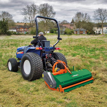 Person operating a large Wessex Flail Mower