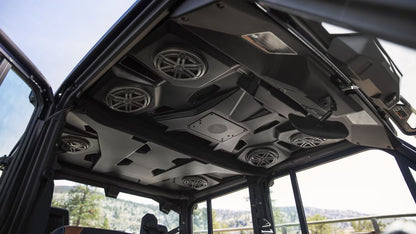 Can-Am Traxter interior with sound system